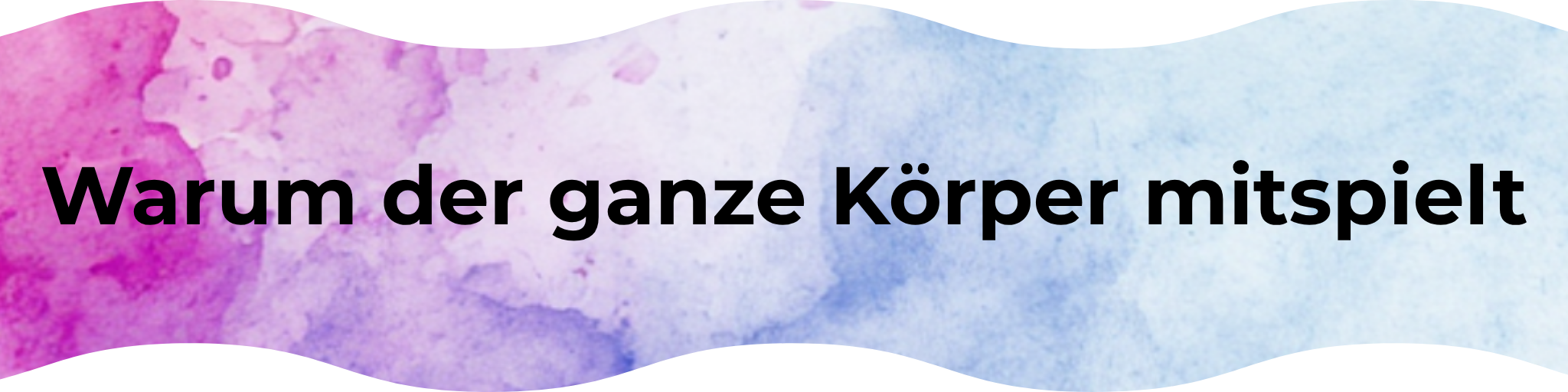 Warum der ganze Körper mitspielt